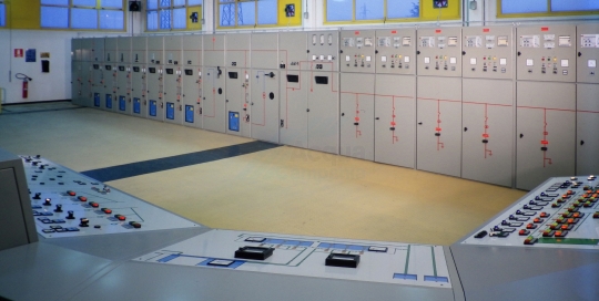 Centrale di Cassino – fine anni ’90 - Interno centrale: sala controllo