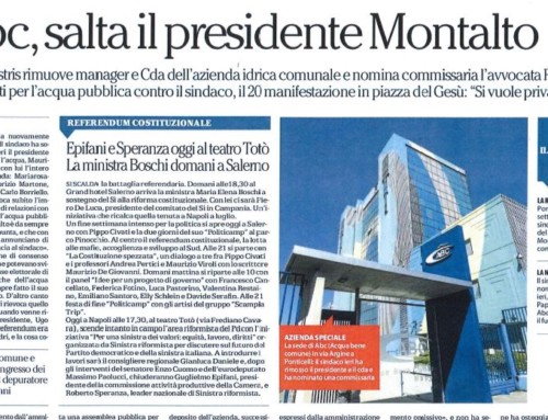 Rassegna Stampa del 16 Settembre 2016